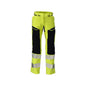 Trousers, women, DIAMOND, knee pockets, stretch trousers Multisafe, hi-vis yellow/black-blue