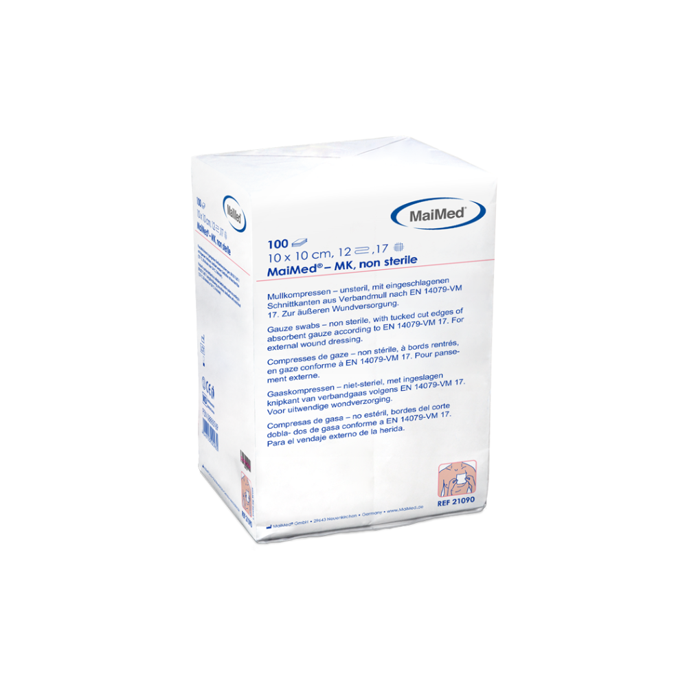 MaiMed-MK-unsterile gauze compresses of 100 pieces/paper bag