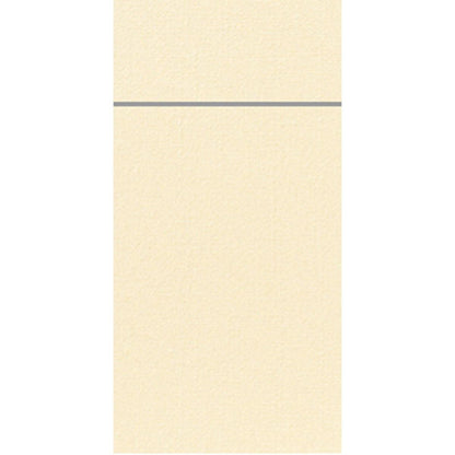 A beige textured background with a single thin horizontal gray line at the top, inspired by the clear design of the Duniletto-Slim 40x33cm by Duni GmbH.