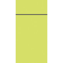 Ein einfarbig gelber Hintergrund mit einer einzelnen, geraden, horizontalen, dunklen Linie nahe dem oberen Rand - perfekt, um das Duniletto-Slim 40x33cm von Duni GmbH in einem klaren, modernen Display hervorzuheben.