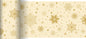 Der Bio-DC Tischläufer 0,15x20m Stargazing von Duni GmbH ist ein umweltfreundlicher, biologisch abbaubarer Tischläufer in Beige mit goldenen Schneeflocken, Sternen und Punkten - perfekt für festliche, nachhaltige Feiern.