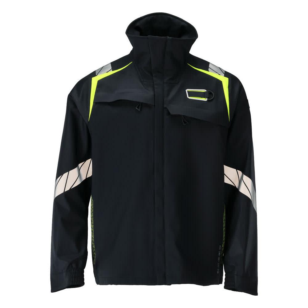 Softshell Jacket Multisafe softshell jacket, black blue/hi-vis yellow