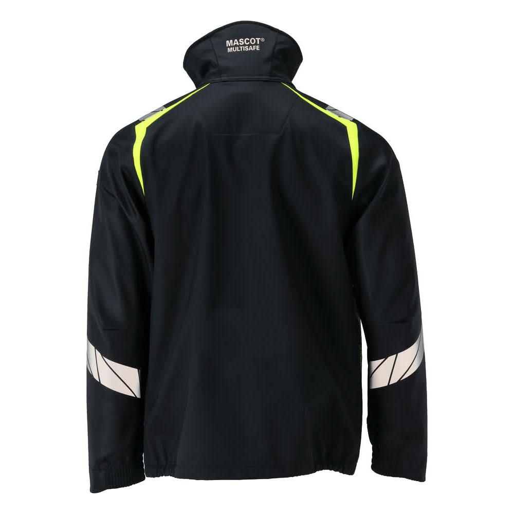 Softshell Jacket Multisafe softshell jacket, black blue/hi-vis yellow
