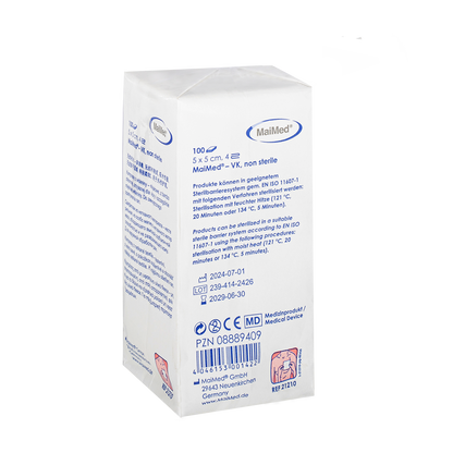 MaiMed-VK non-sterile fleece compresses of 100 pieces/paper bag