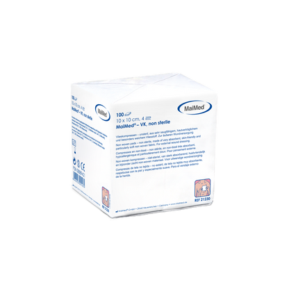 MaiMed-VK non-sterile fleece compresses of 100 pieces/paper bag