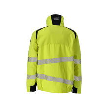Jacket, stretch inserts Multisafe work jacket, hi-vis yellow/black-blue