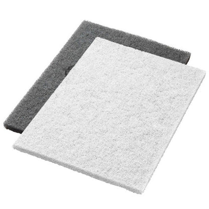 Two white Twister Pads from Diversey Deutschland GmbH & Co. OHG, designed for stone floor restoration (2 pieces), are depicted flat and slightly overlapping on a white background.