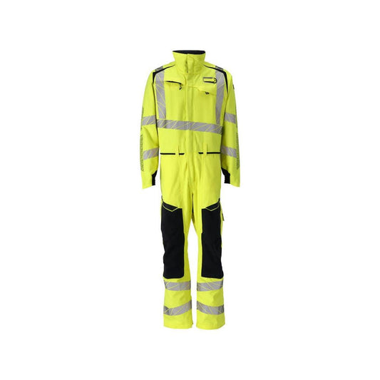 Overall, knee pockets, stretch inserts combination Multisafe, hi-vis yellow/black-blue