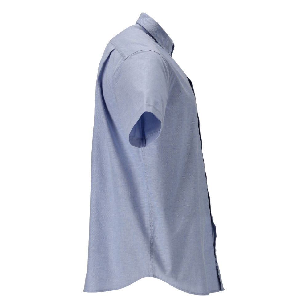 Shirt, classic fit, stretch, light blue