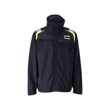 Jacket, stretch inserts Multisafe work jacket, black blue/hi-vis yellow