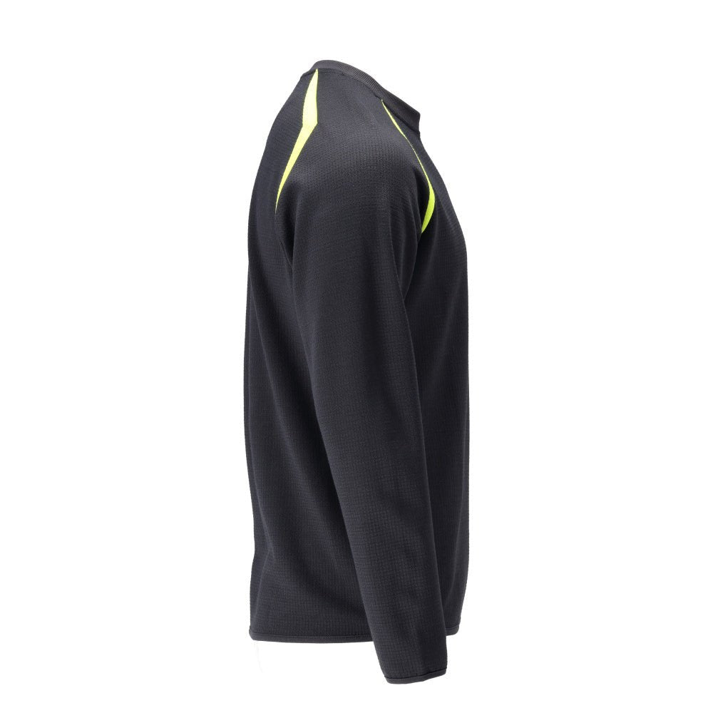 Sweatshirt, modern fit Sweatshirt Multisafe, black blue/hi-vis yellow