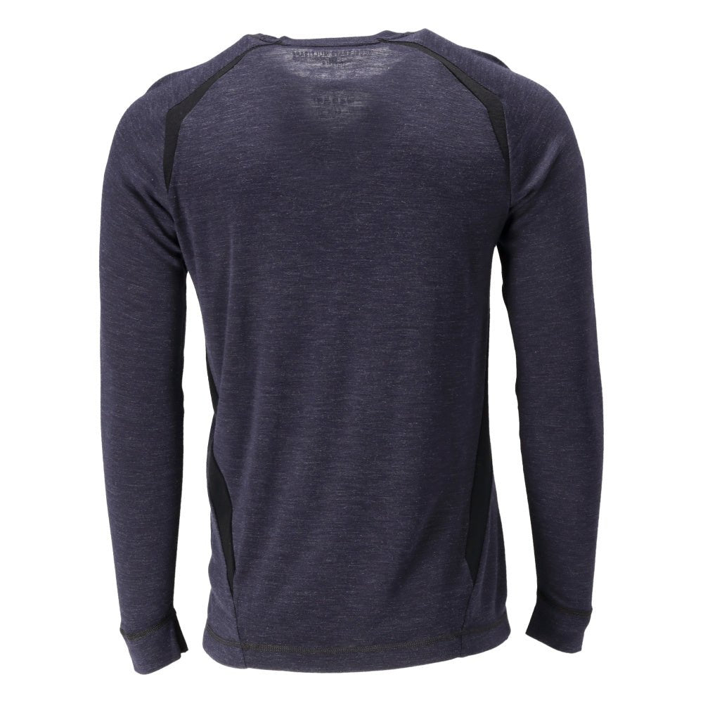 Functional undershirt, wool undershirt Multisafe, black-blue