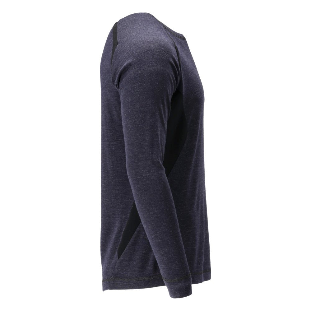 Functional undershirt, wool undershirt Multisafe, black-blue