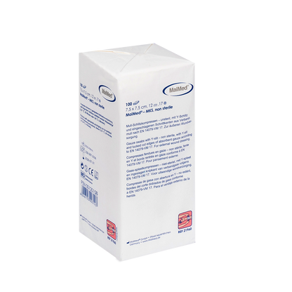 MaiMed-MKS-unsterile gauze slit compresses, 100 pieces/paper bag