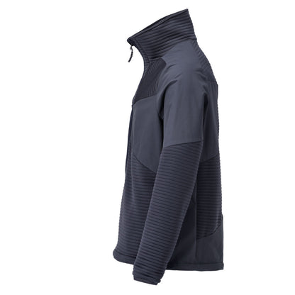 Fleece sweater, short zip, microfleece jacket lining