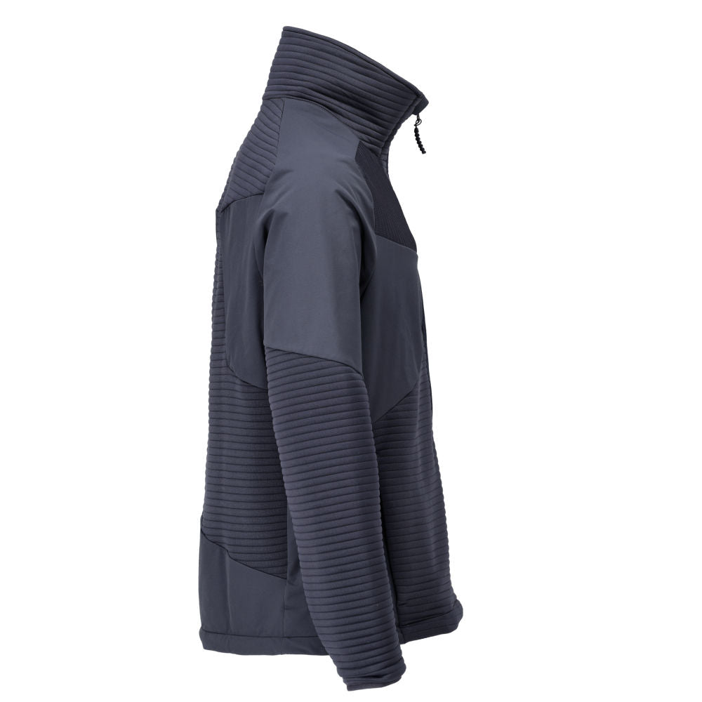 Fleece sweater, short zip, microfleece jacket lining