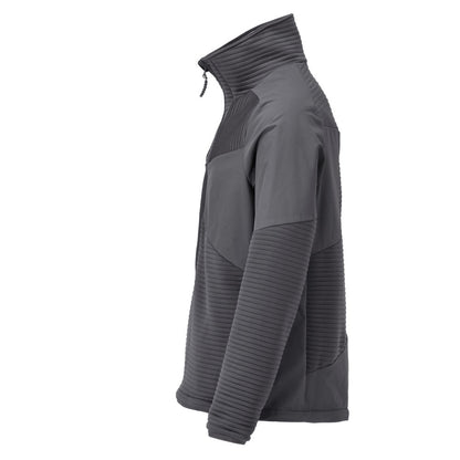 Fleece sweater, short zip, microfleece jacket lining