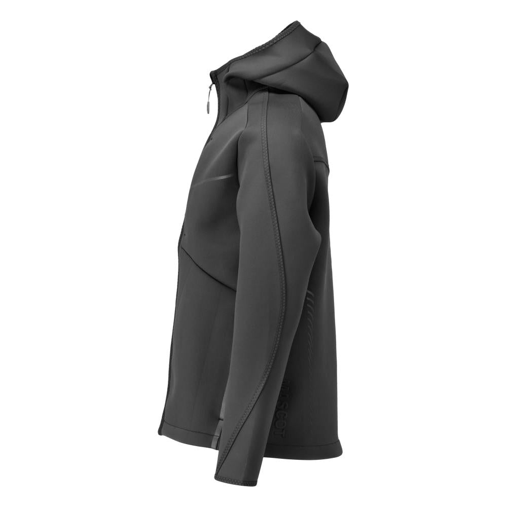 Soft shell jacket, hood, modern fit soft shell jacket