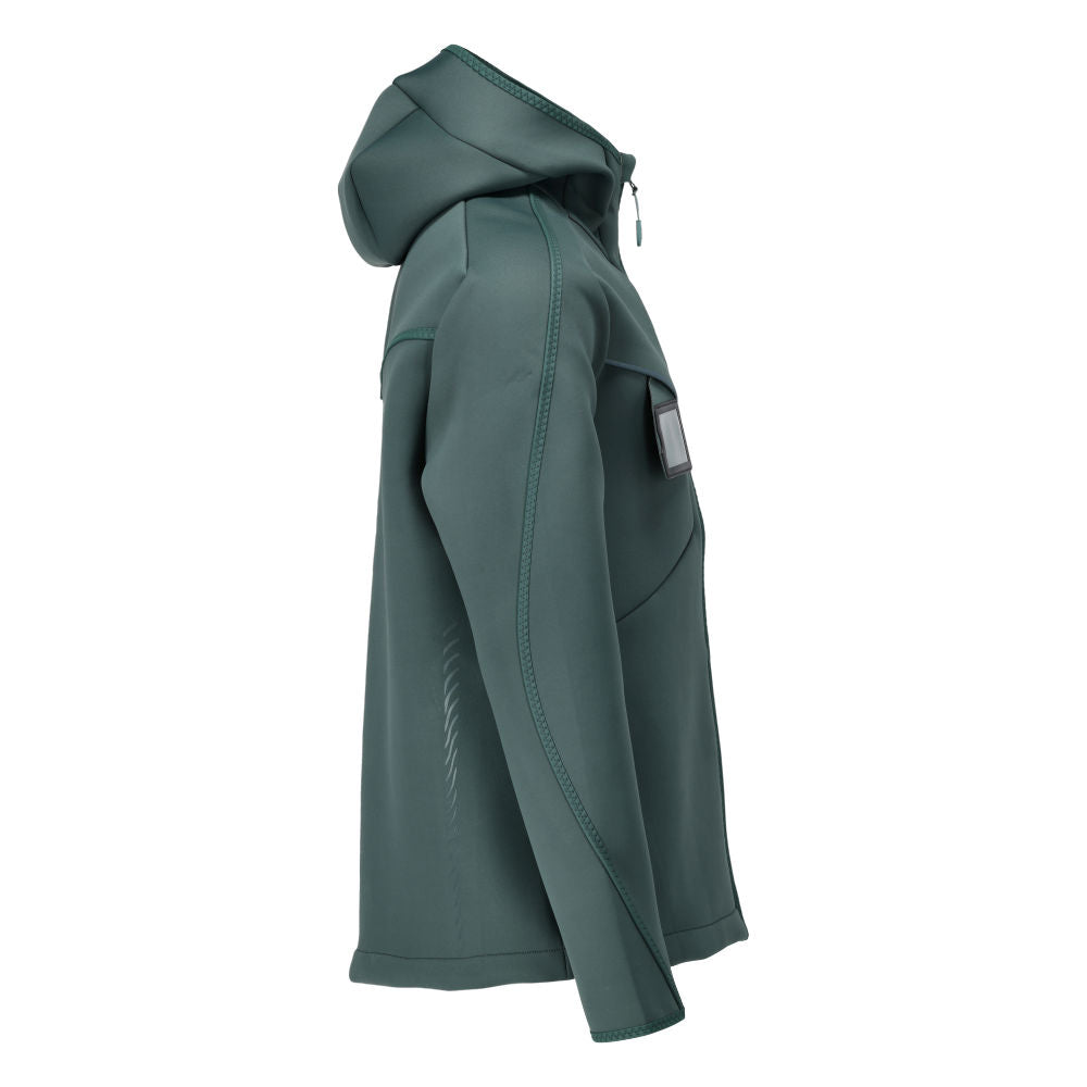 Soft shell jacket, hood, modern fit soft shell jacket