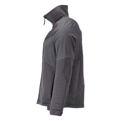 Fleece sweater with zip, microfleece jacket lining