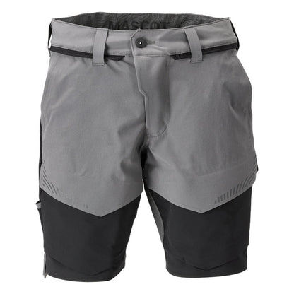 Shorts, stretch, light weight shorts, anthracite grey/black