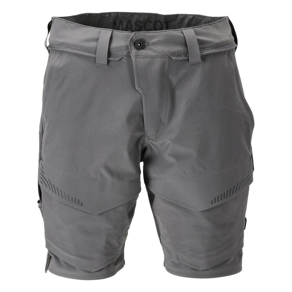 Shorts, stretch, light weight shorts, charcoal gray