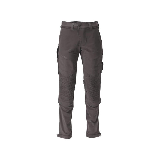 Trousers, knee pockets, durable, stretch trousers, anthracite grey