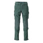Trousers, knee pockets, stretch, light trousers, forest green