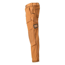 Trousers, knee pockets, stretch, light trousers, nut brown