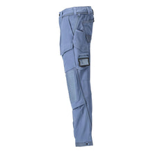Trousers, knee pockets, stretch, light trousers, stone blue