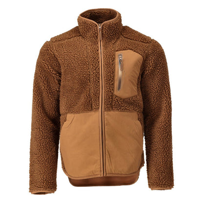 Fiber fur jacket with zipper Fiber fur jacket