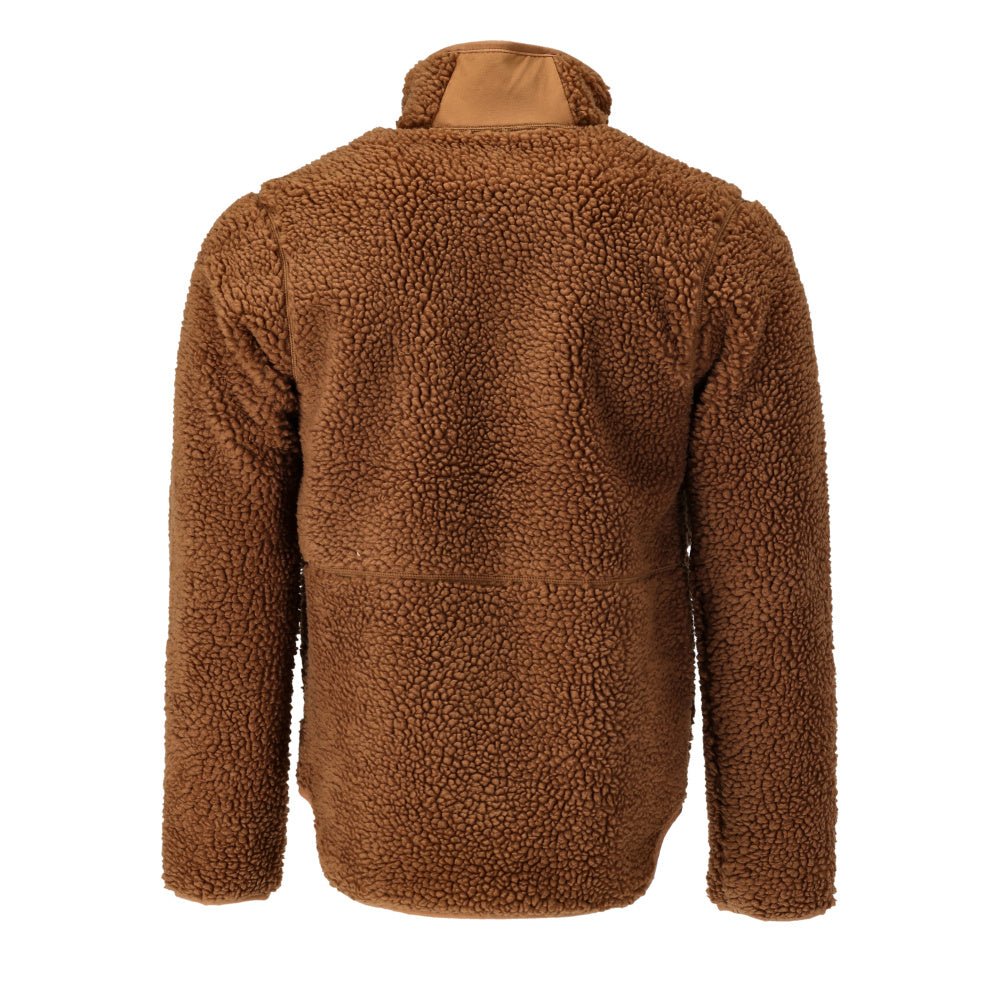 Fiber fur jacket with zipper Fiber fur jacket