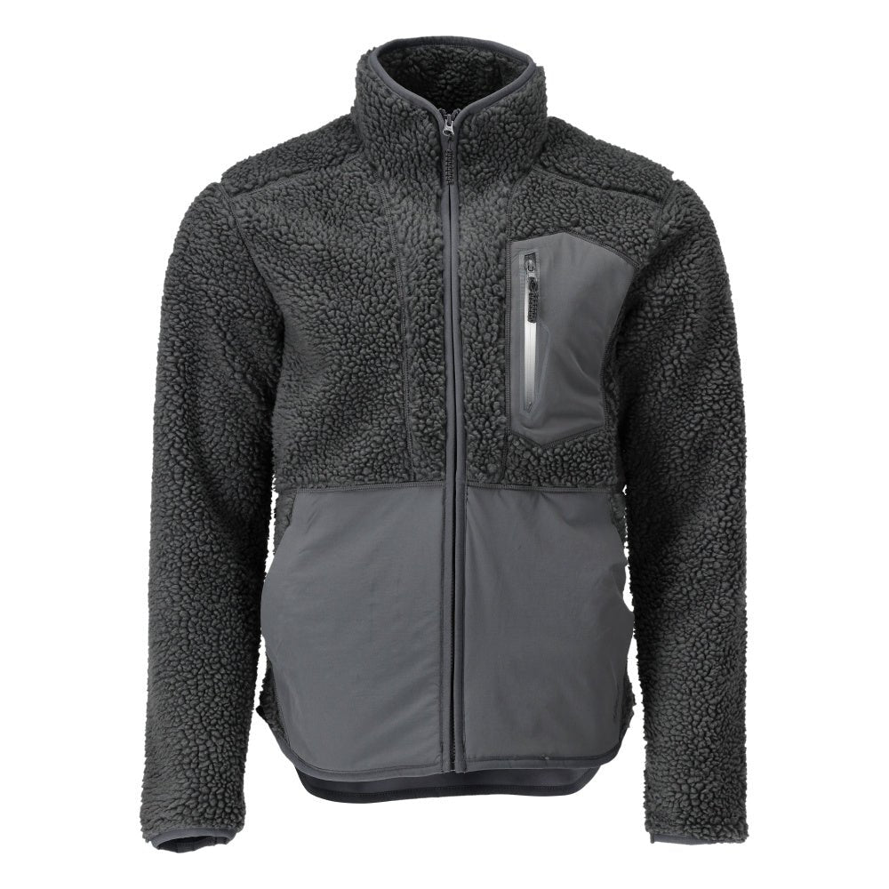 Fiber fur jacket with zipper Fiber fur jacket