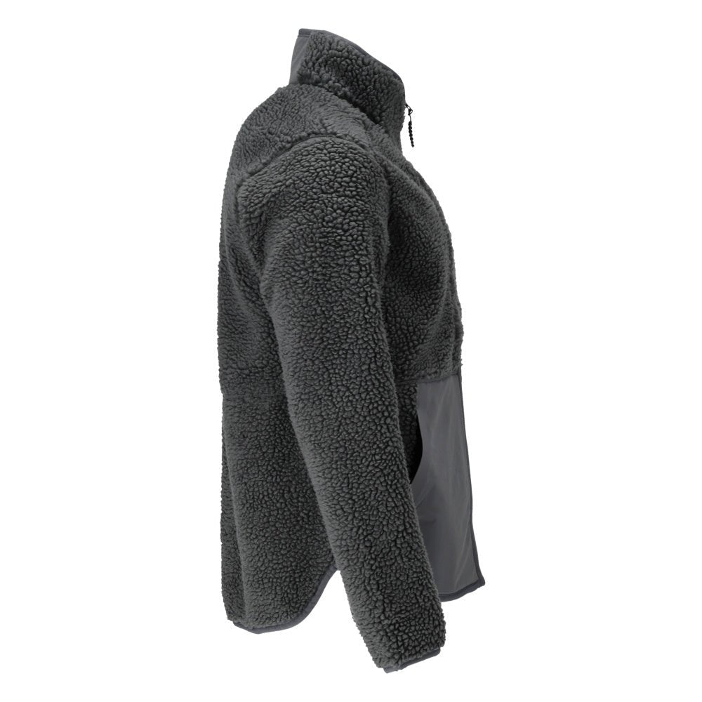 Fiber fur jacket with zipper Fiber fur jacket