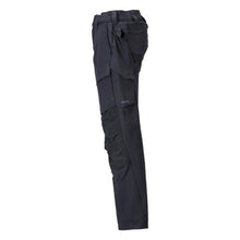 Pants with knee pockets, ULTIMATE STRETCH pants, black-blue