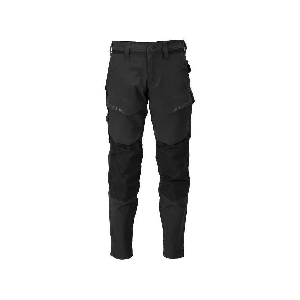 Pants with knee pockets, ULTIMATE STRETCH pants, black