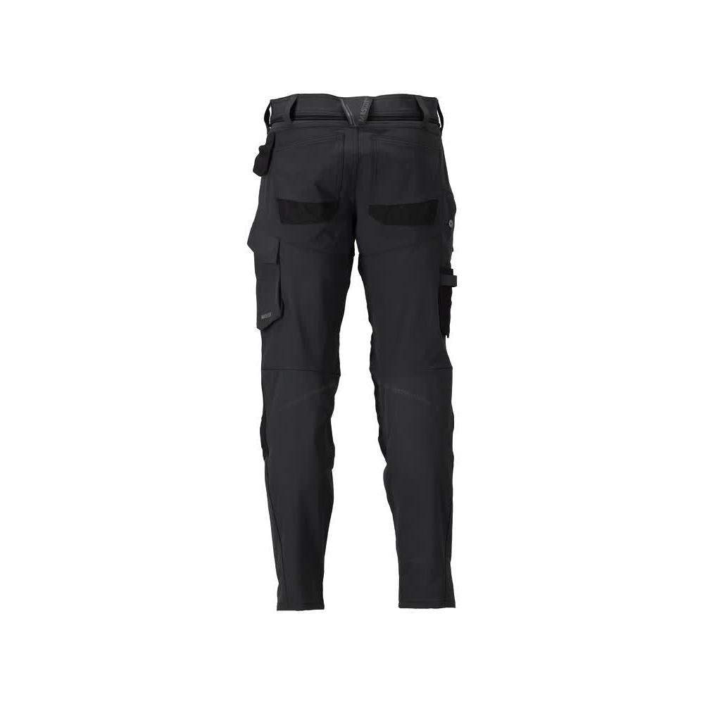 Pants with knee pockets, ULTIMATE STRETCH pants, black