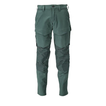 Pants with knee pockets, ULTIMATE STRETCH pants, forest green