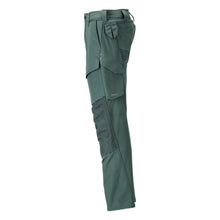 Pants with knee pockets, ULTIMATE STRETCH pants, forest green