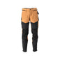 Pants with knee pockets, ULTIMATE STRETCH pants, nut brown/black