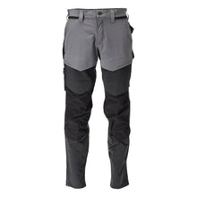 Trousers with knee pockets, ULTIMATE STRETCH trousers, anthracite grey/black