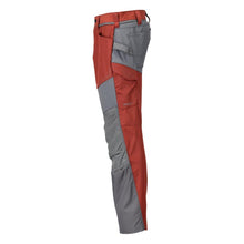 Trousers with knee pockets trousers, autumn red/anthracite grey