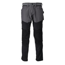 Trousers with knee pockets trousers, anthracite grey/black