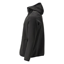 Fleece sweater, hood, zipper microfleece jacket, black