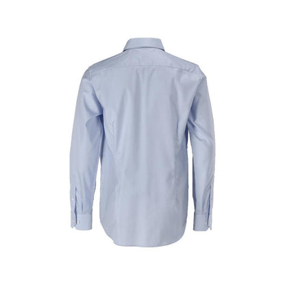 Shirt, slim fit, light blue/white
