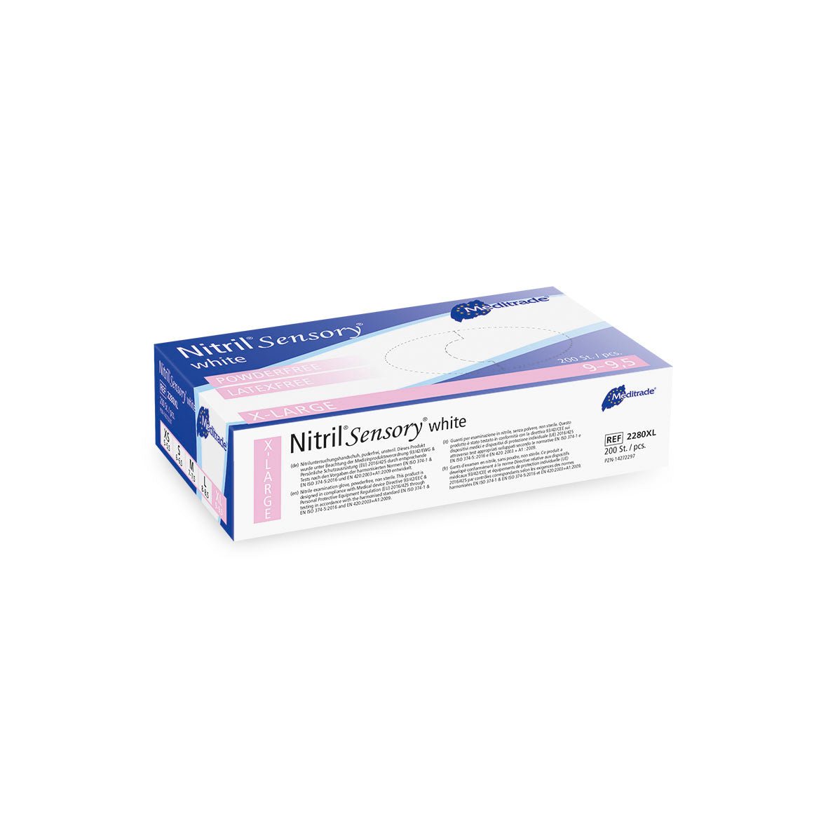 Meditrade Nitrile Sensory white