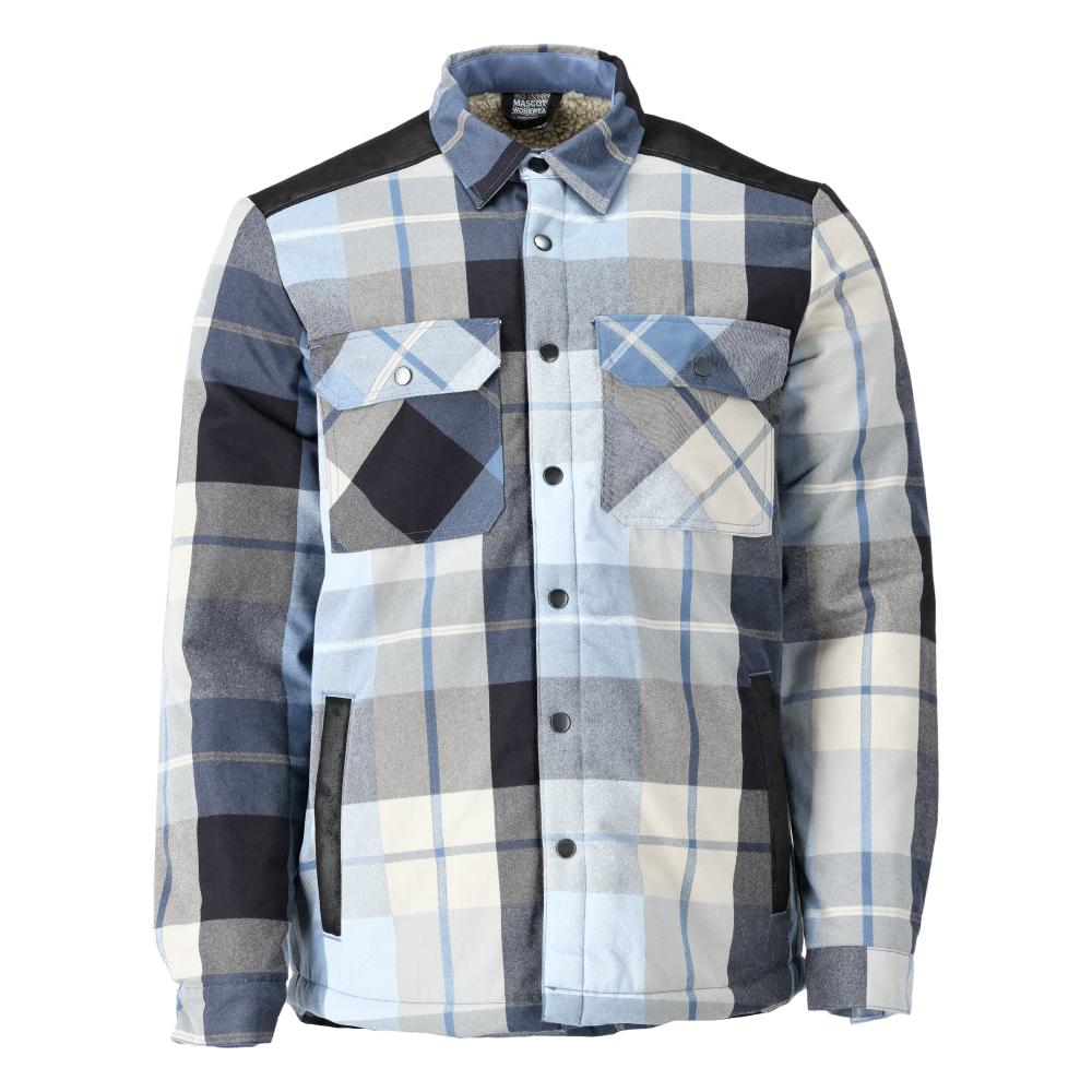 Shirt, checked, fiber fur lining, thermal shirt