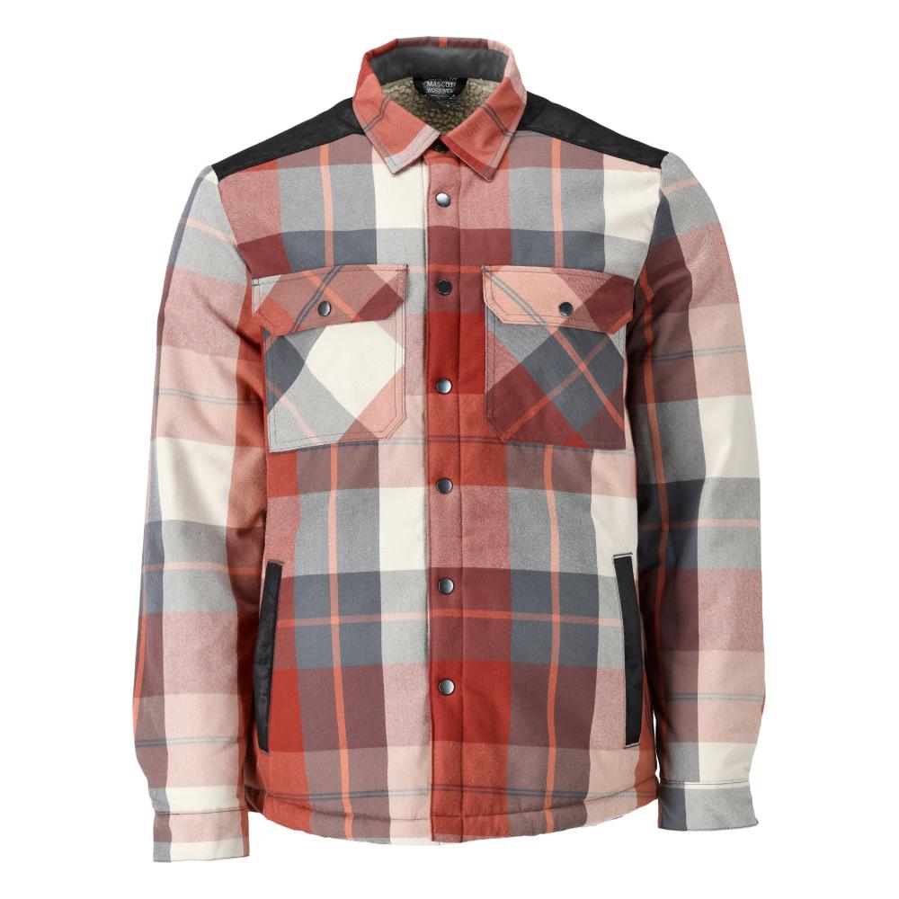 Shirt, checked, fiber fur lining, thermal shirt