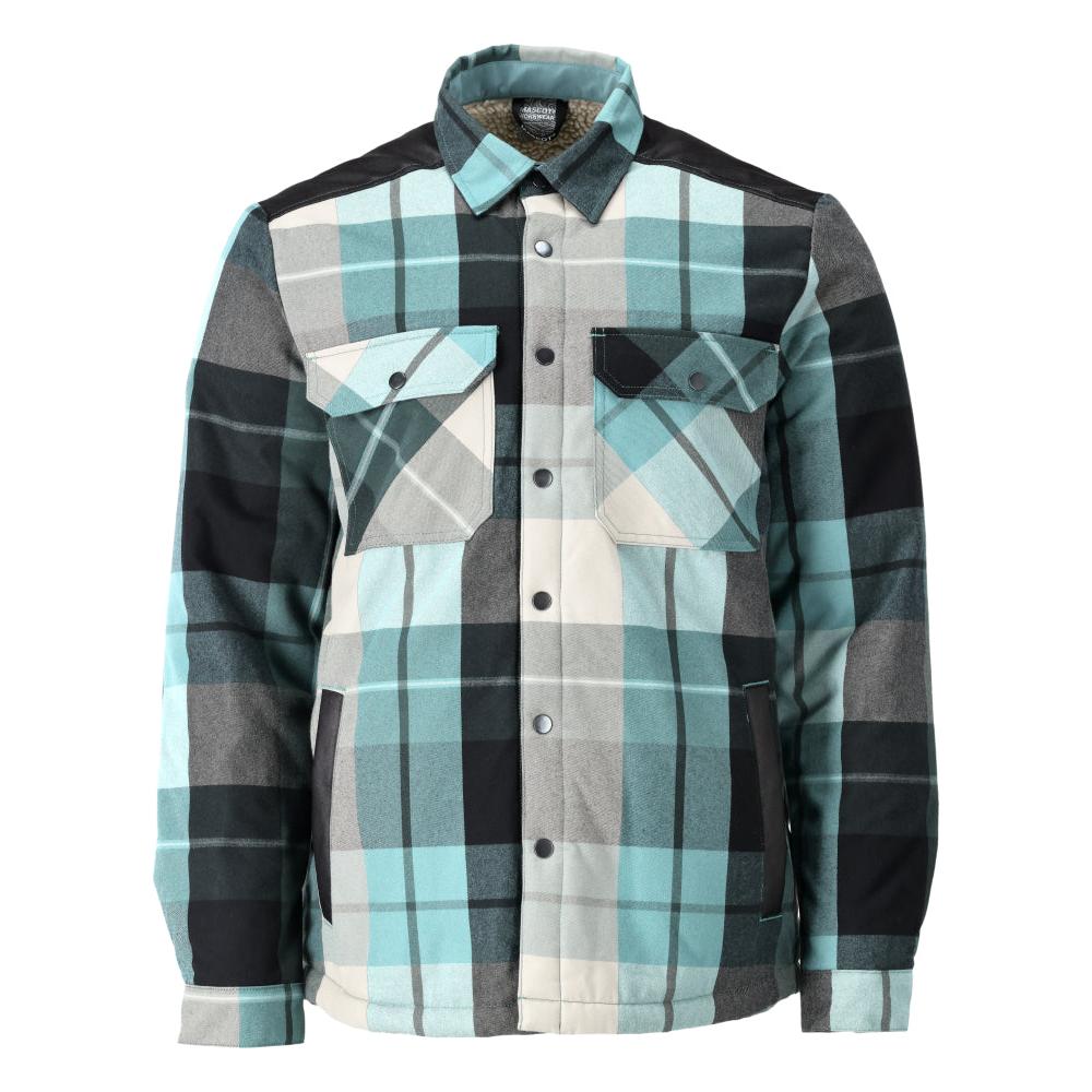 Shirt, checked, fiber fur lining, thermal shirt
