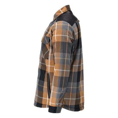 Shirt, checked, fiber fur lining, thermal shirt